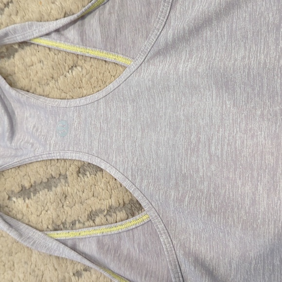 Lululemon Cool Racerback Heathered Lavender Grey SE - Picture 8 of 10